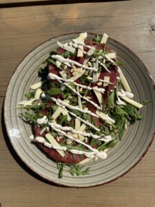 IMG_7970 't Boskefé Kobus, Zorgvlied, Drenthe, Broodje Carpaccio